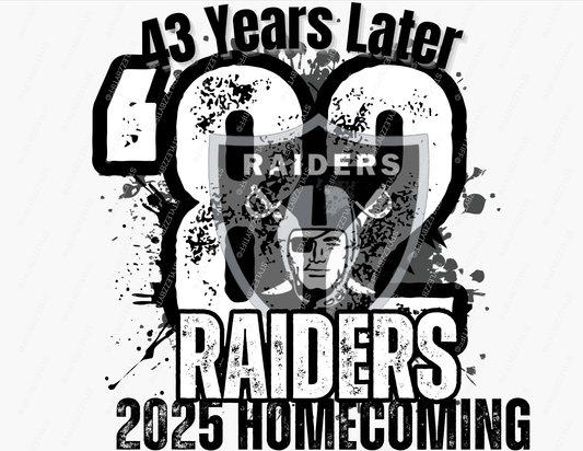 RAIDERS WHITE HOMECOMING