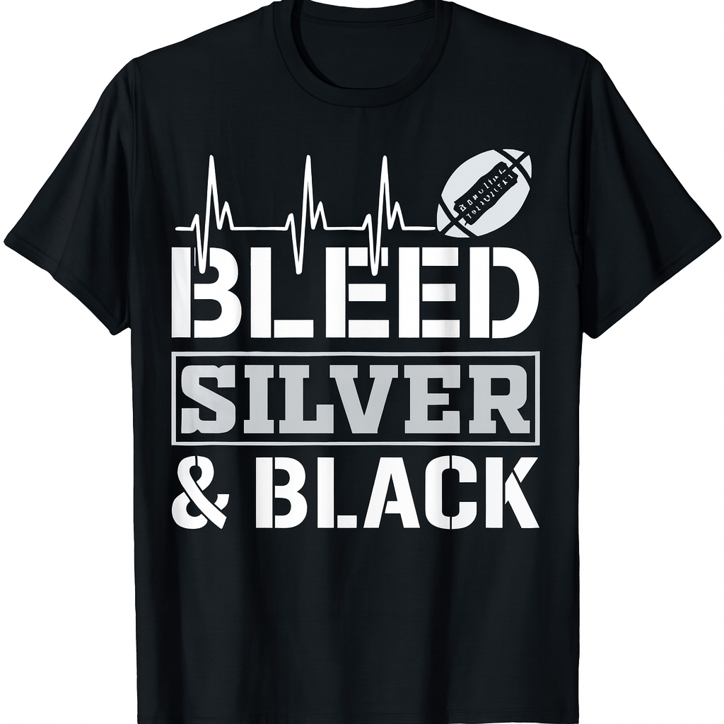 Bleed Silver & Black T-Shirt