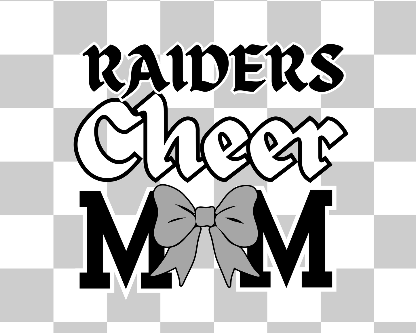CHECKERED BOARD CHEER MOM